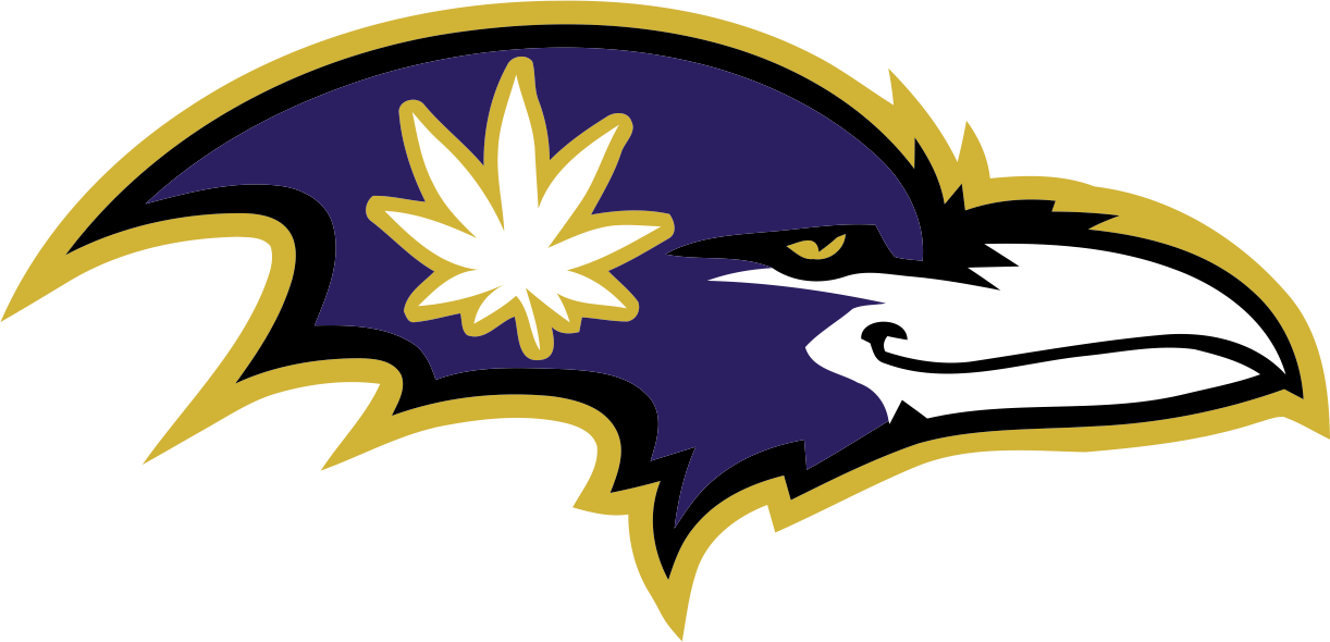 Baltimore Ravens Smoking Weed Logo iron on transfers